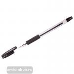Ручка шариковая, масляная PILOT BPS-GP-F-B чёрная, 0,7 мм, резиновый упор для пальцев