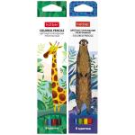 Карандаши цветные 6 цветов "Colora" трехгранные, заточенные, в картонной коробке с европодвесом
