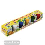 Краски пальчиковые ЮНЛАНДИЯ "САФАРИ", 6 цветов по 35 мл