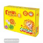 Классическая гуашь для творческого развития, 12 цветов, картонная коробка, 17,5 мл