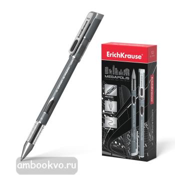 Ручка гелевая Megapolis, 0,5мм, черная (ErichKrause)