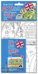 Арт Галерея. Плакат-раскраска English с наклейками и заданиями. Транспорт