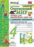 Окружающий мир. 4 класс. Тетрадь для практических работ №2. С дневником наблюдений. К учебнику А.А. Плешакова "Окружающий мир. 4 класс". К новому учебнику. ФГОС