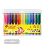 Фломастеры классические смываемые, круглый корпус, 24 цвета, в блистере