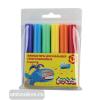 Фломастеры для малышей суперсмываемые, толстые, круглый корпус, 6 цветов, в блистере