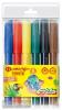 Фломастеры толстые, круглый корпус, 6 цветов, в блистере