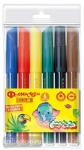 Фломастеры толстые, круглый корпус, 6 цветов, в блистере
