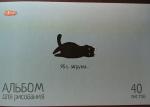 Альбом для рисования 40 листов на скобе. Формат А4 горизонтальный