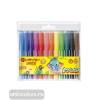 Фломастеры толстые, круглый корпус, 12 цветов, в блистере