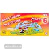 Пластилин "Мультики" 6 цветов 120 грамм. Картонная коробка со стеком